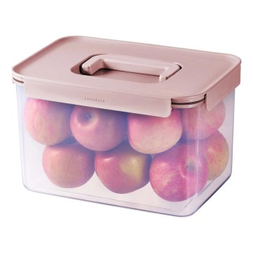 Voedselcontainer CLASSIC PLUS 6 l roze/transparant
