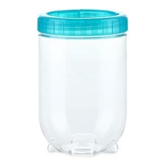 Voedselcontainer INTERLOCK 0,7 l turquoise/helder
