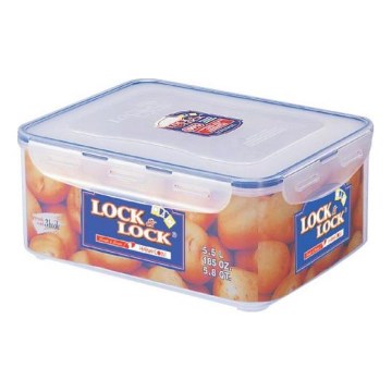 Voedselcontainer LOCK 5,5 l blauw/transparant