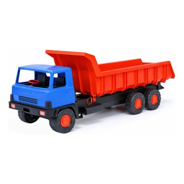 Vrachtwagen met laadbak 75 cm blauw/rood