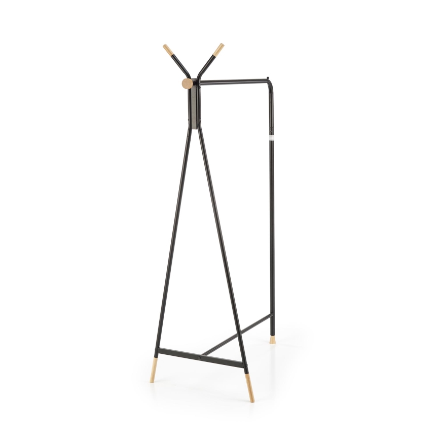 Vrijstaande kapstok 165x91 cm CHENE zwart/beige