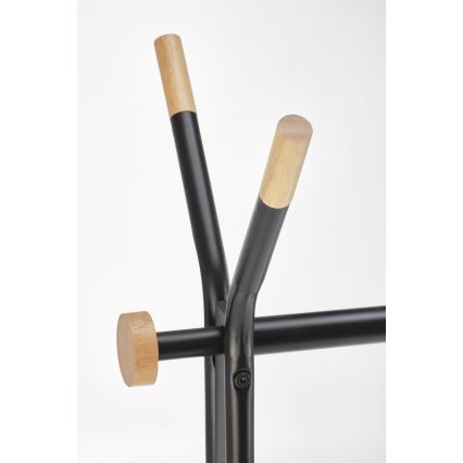 Vrijstaande kapstok 165x91 cm CHENE zwart