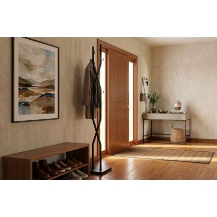 Vrijstaande kapstok LARB 180x40 cm zwart