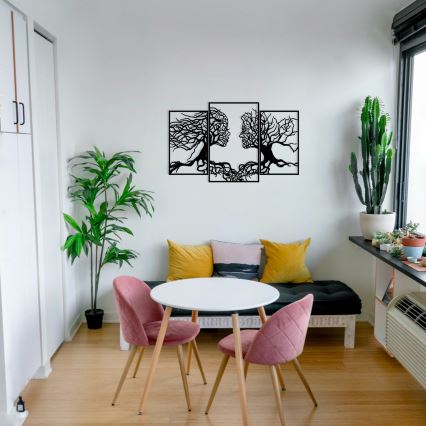 wand decoratie 116x71 cm Boom van leven metaal