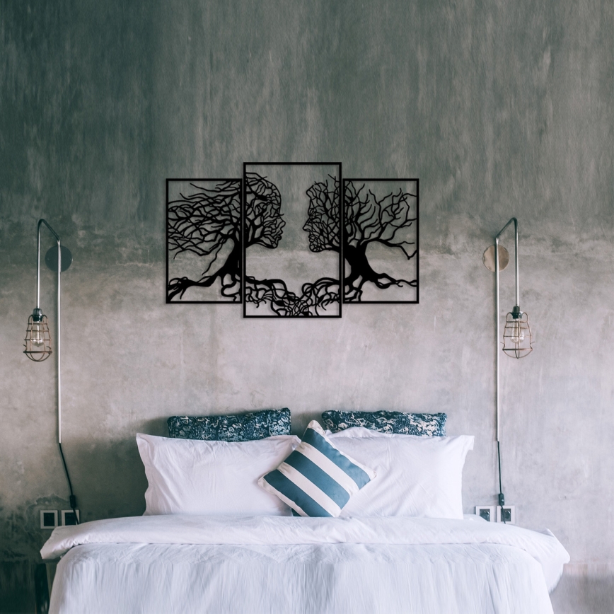 wand decoratie 116x71 cm Boom van leven metaal