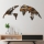 wand decoratie 2 st. 150x59 cm planeet metaal