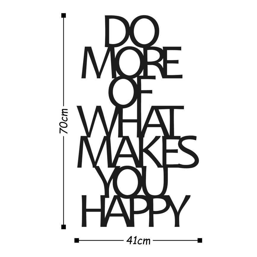 wand decoratie 41x70 cm metaal