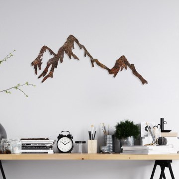 wand decoratie 45x70 cm bergen metaal
