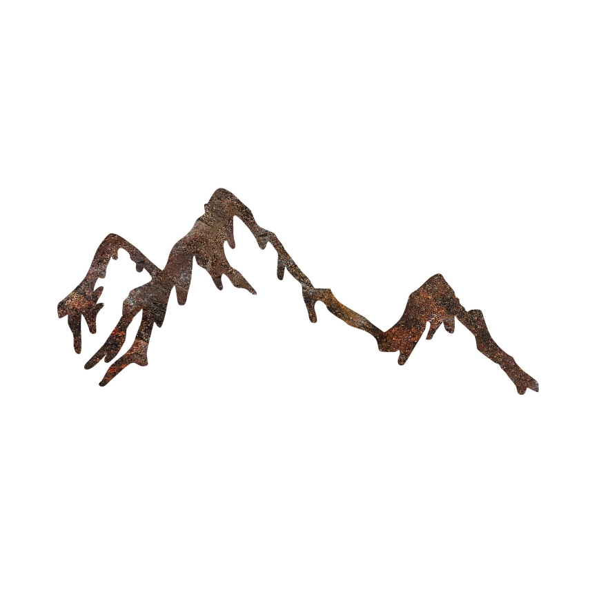 wand decoratie 45x70 cm bergen metaal