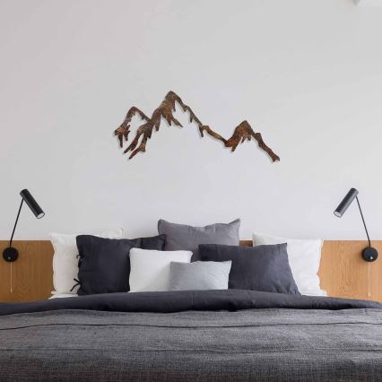 wand decoratie 45x70 cm bergen metaal