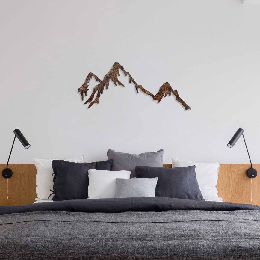 wand decoratie 45x70 cm bergen metaal
