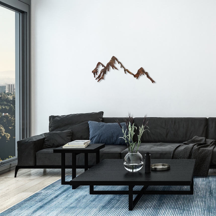 wand decoratie 45x70 cm bergen metaal
