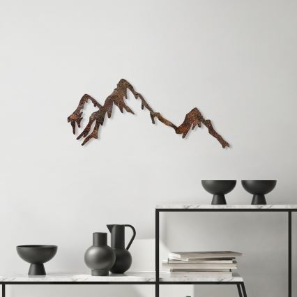 wand decoratie 45x70 cm bergen metaal