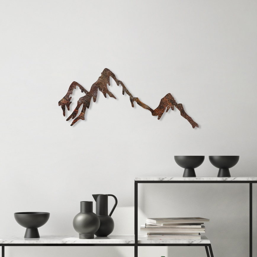 wand decoratie 45x70 cm bergen metaal