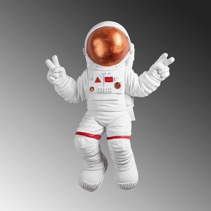 wand decoratie 47x35 cm astronaut koper