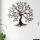 wand decoratie 60x60 cm boom metaal