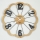 Wand klok 1xAA diameter 60 cm beige/zwart