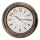 Wand klok diameter 40 cm 1xAA brons/wit