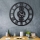 Wand klok diameter 70 cm 1xAA zwart