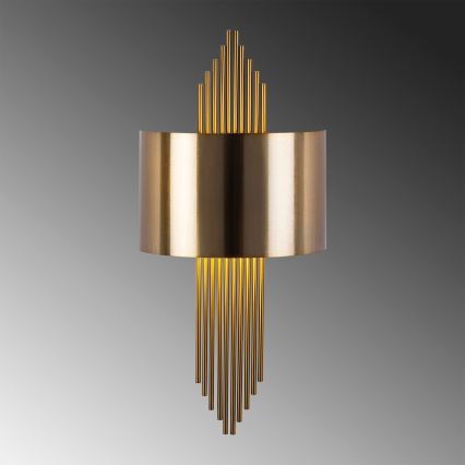 Wand Lamp 1xE27/40W/230V goud/koper