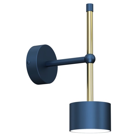 Wand Lamp ARENA 1xGX53/11W/230V blauw/goud