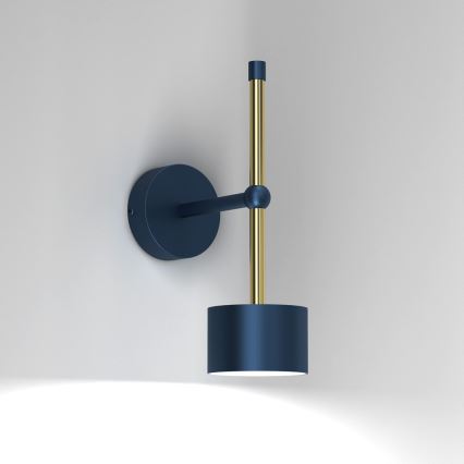 Wand Lamp ARENA 1xGX53/11W/230V blauw/goud