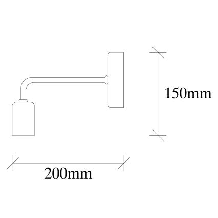 Wand Lamp DENGE 1xE27/60W/230V