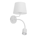 Wand Lamp MAJA 1xE27/15W/230V + 1xGU10/10W/230V wit