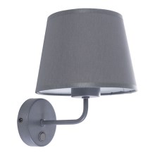 Wand Lamp MAJA 1xE27/15W/230V grijs