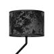 Wand Lamp SATINO 1xE27/40W/230V + 1xGU10/MR11/7W zwart/grijs