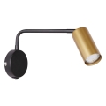 Wand Lamp TINA 1xGU10/15W/230V zwart/goud
