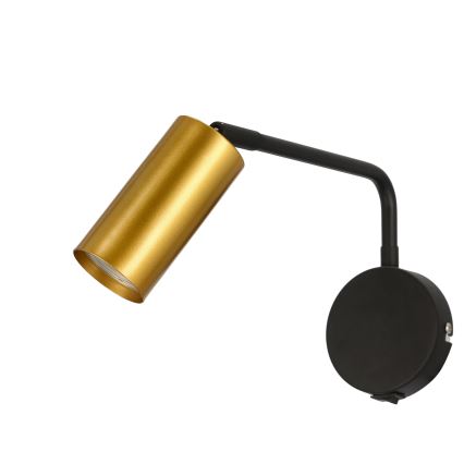 Wand Lamp TINA 1xGU10/15W/230V zwart/goud