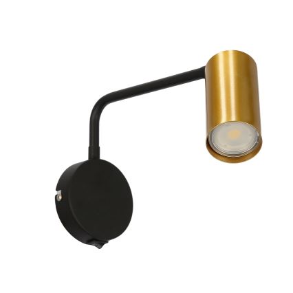 Wand Lamp TINA 1xGU10/15W/230V zwart/goud