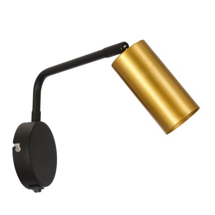 Wand Lamp TINA 1xGU10/15W/230V zwart/goud