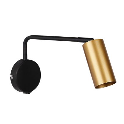 Wand Lamp TINA 1xGU10/15W/230V zwart/goud