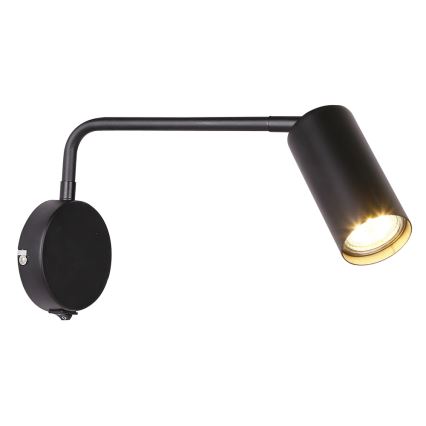 Wand Lamp TINA 1xGU10/15W/230V zwart