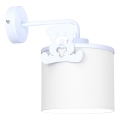 Wand lamp voor kinderen SWEET 1xE27/15W/230V wit/blauw/Kleine beer