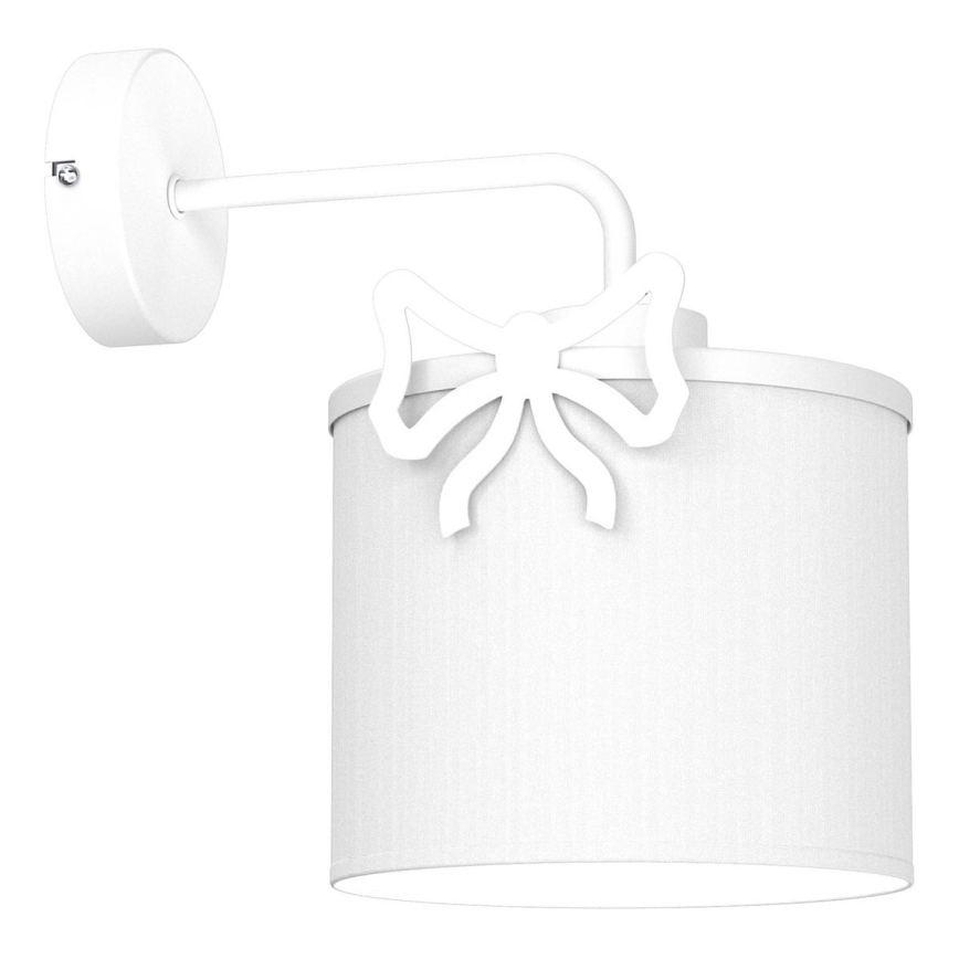 Wand lamp voor kinderen SWEET 1xE27/15W/230V wit/strik