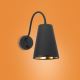Wand Lamp WIRE 1xE27/15W/230V zwart/goud