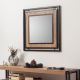 Wand Spiegel COSMO 70x70 cm bruin/zwart