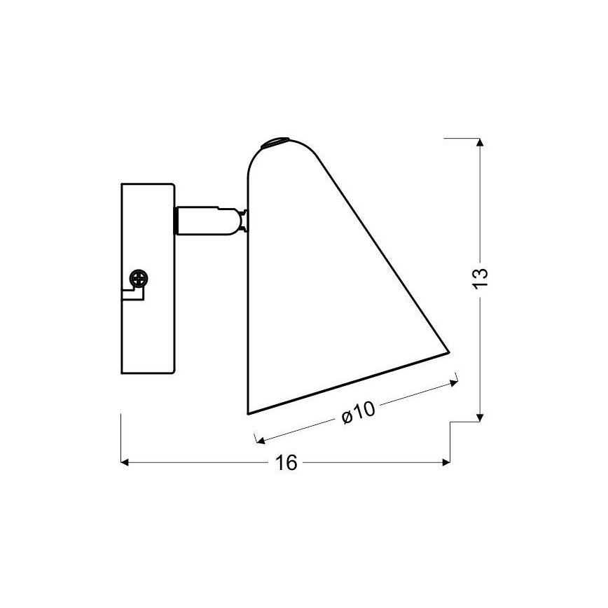 Wand Spot AMOR 1xE14/40W/230V roze