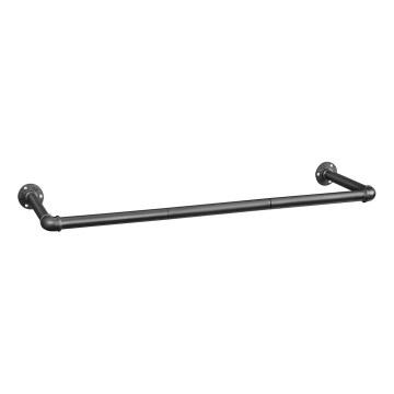 Wandgarderobe voor kledinghangers LINEA 92 x 7 x 30 cm zwart