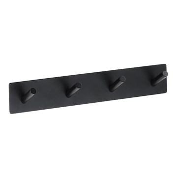 Wandhaak 25,5x4,5 cm RVS/zwart