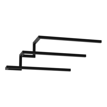 Wandhanddoekhouder 19x58 cm zwart
