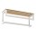 Wandhanddoekhouder met plank 14x40 cm wit