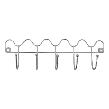 Wandkapstok 10x34,5 cm glanzend chroom