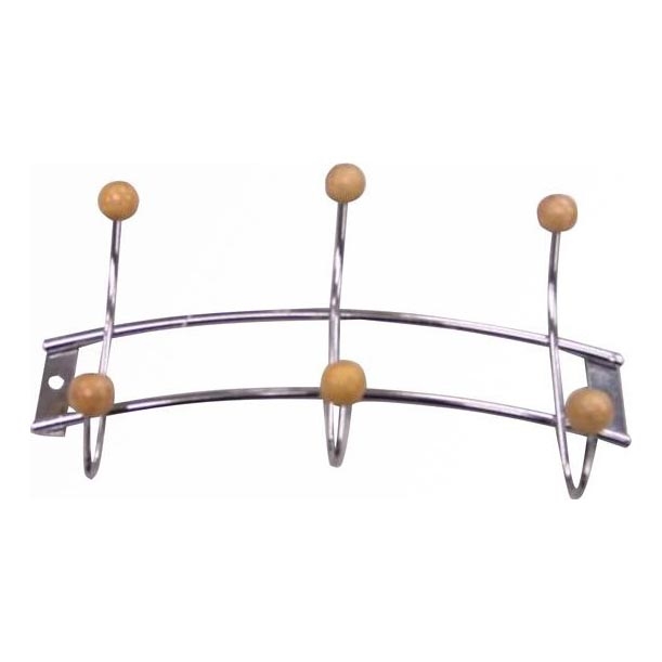 Wandkapstok 11,5x21 cm glanzend chroom