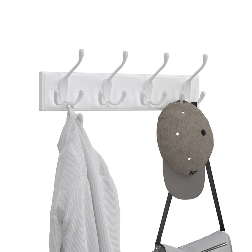 Wandkapstok KATE 40x11x7 cm wit
