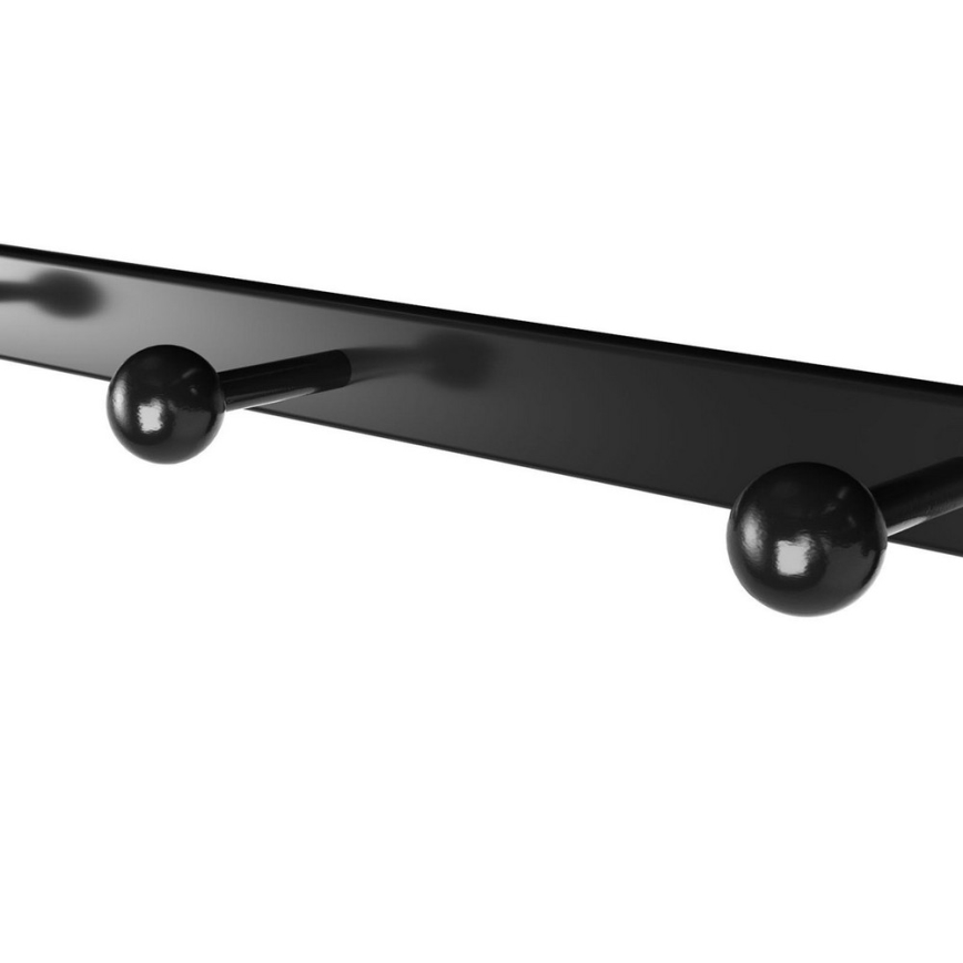 Wandkapstok NATE met plank, bruin/zwart