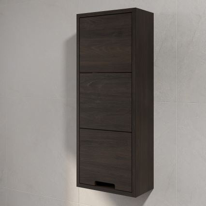 Wandkast voor de badkamer GRIBSKOV 90 cm bruin/eiken